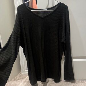 Cherish Ribbed Crew Neck Sweater